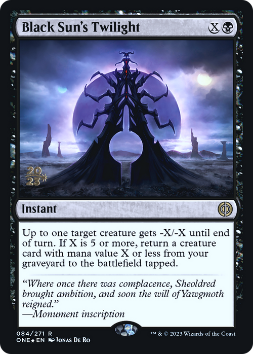 Black Sun's Twilight (PRE-084) - Phyrexia: All Will Be One Promos Foil