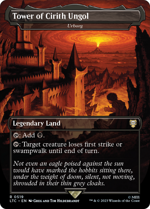 Tower of Cirith Ungol - Urborg (Borderless) (LTC-519) - Tales of Middle-earth Commander / Tower of Cirith Ungol Foil