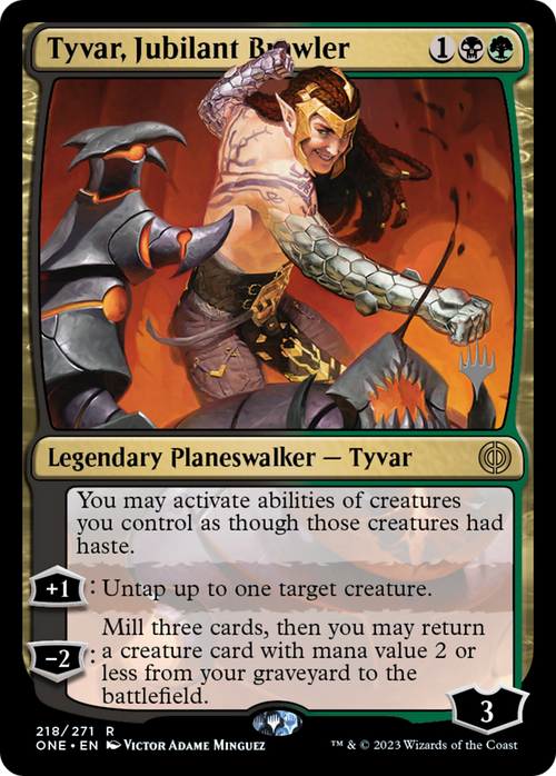 Tyvar, Jubilant Brawler (PPONE-218) - Phyrexia: All Will Be One Promos