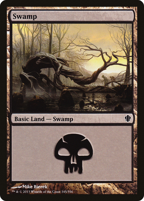 Swamp (345) (C13-345) - Commander 2013