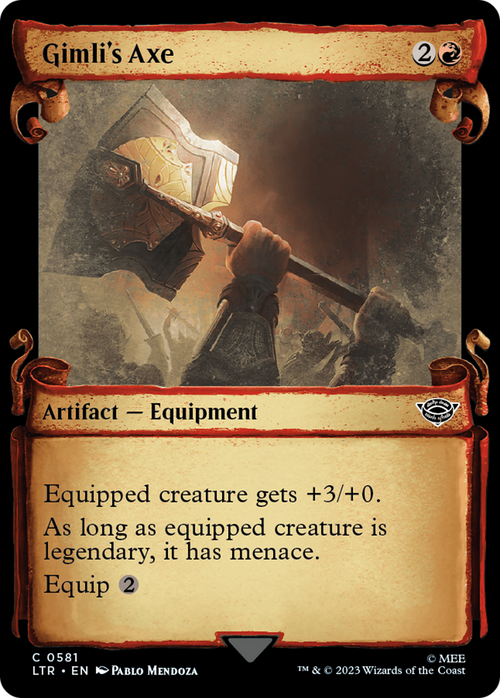 Gimli's Axe (Showcase Scrolls) (LTR-581) - The Lord of the Rings: Tales of Middle-earth: (Showcase)