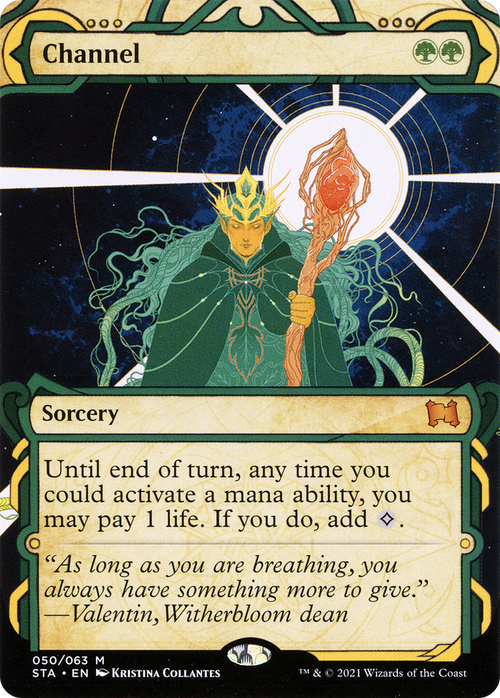 Channel (STA-050) - Strixhaven Mystical Archive: (Showcase) (Borderless) Foil