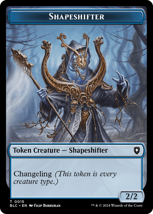 Shapeshifter (TBLC-015) - Bloomburrow Commander Tokens