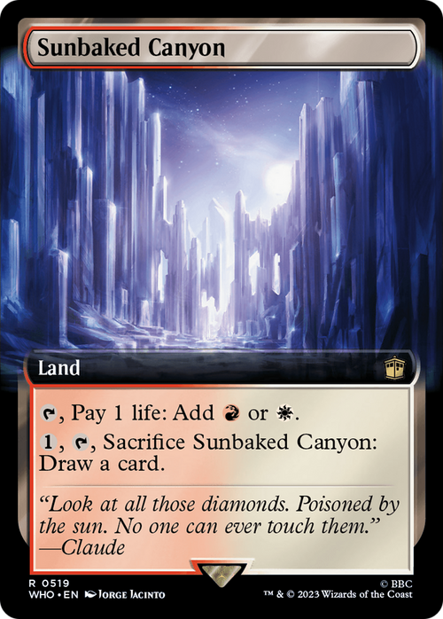 Sunbaked Canyon (Extended Art) (WHO-519) - Doctor Who: (Extended Art) Foil