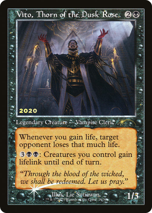 Vito, Thorn of the Dusk Rose (30A-P-028) - 30th Anniversary Play Promos Foil