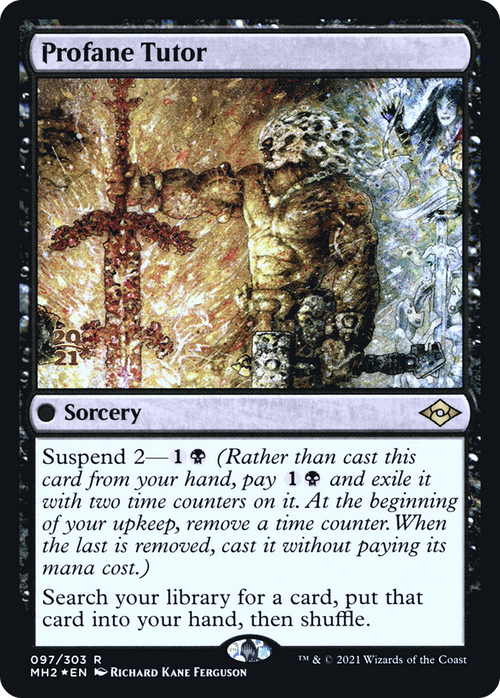 Profane Tutor (PRE-97S) - Modern Horizons 2 Promos Foil