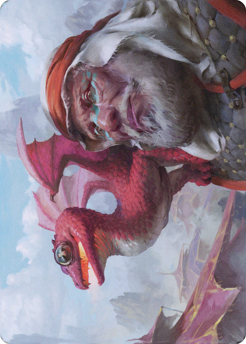 Dragon Whelp // Dragon Whelp (ADMU-029) - Dominaria United Art Series (Borderless)