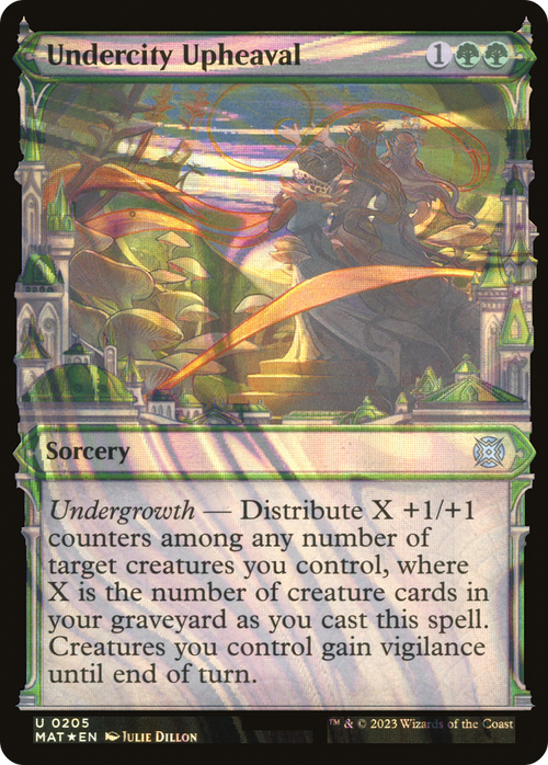 Undercity Upheaval (Halo Foil) (MAT-205) - March of the Machine: The Aftermath: (Showcase) Foil