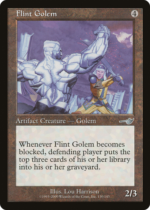Flint Golem (NMS-130) - Nemesis Foil