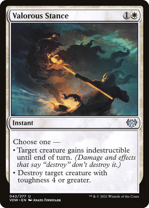 Valorous Stance (VOW-042) - Innistrad: Crimson Vow Foil
