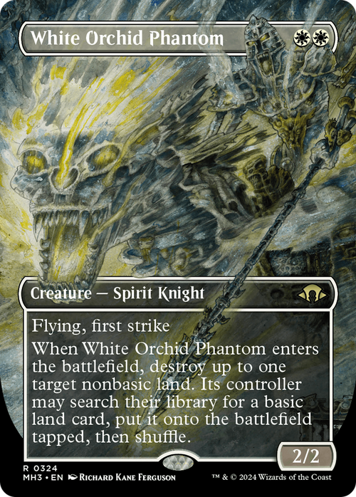 White Orchid Phantom (Borderless) (MH3-324) - Modern Horizons 3