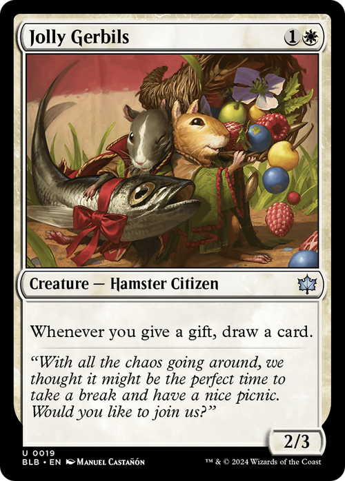Jolly Gerbils (BLB-019) - Bloomburrow Foil