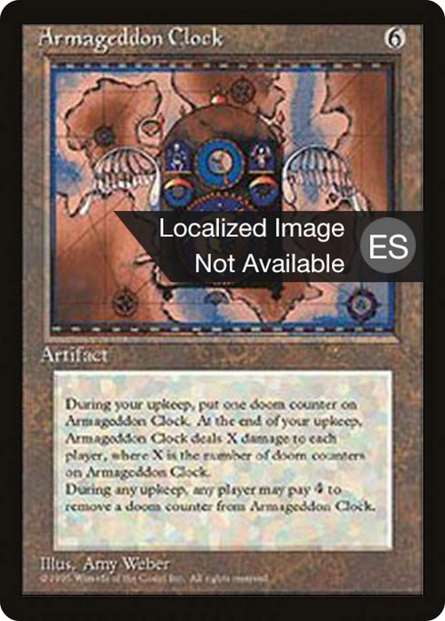 Armageddon Clock (4BB-) - Fourth Edition Foreign Black Border