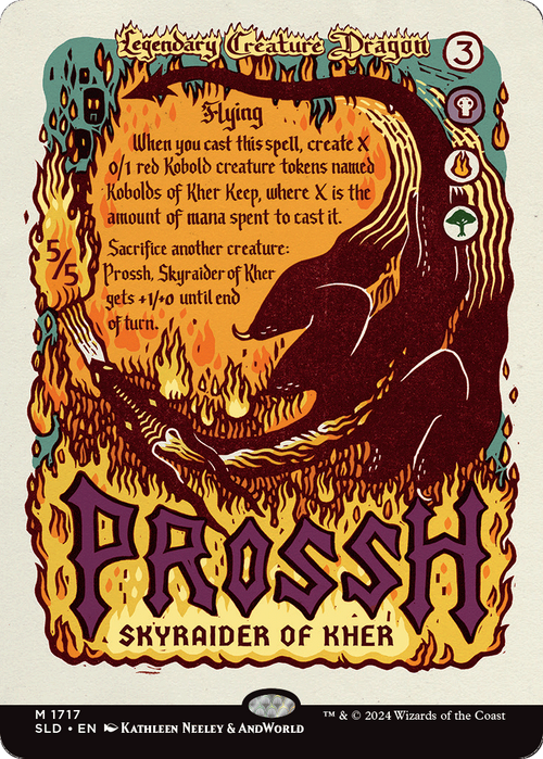 Prossh, Skyraider of Kher (SLD-1717) - Secret Lair Drop (Borderless) Foil