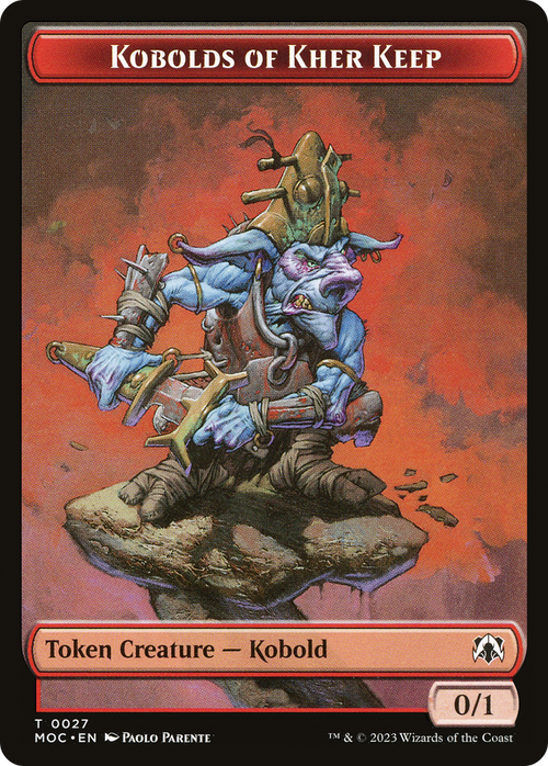 Kobolds of Kher Keep (TMOC-027) - March of the Machine Commander Tokens