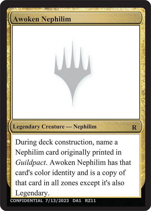 Awoken Nephilim (UNK-RZ11A) - Unknown Event