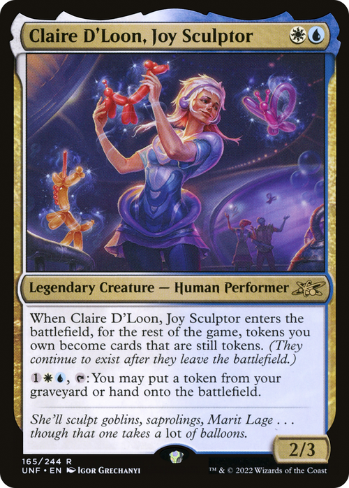 Claire D'Loon, Joy Sculptor (UNF-165) - Unfinity