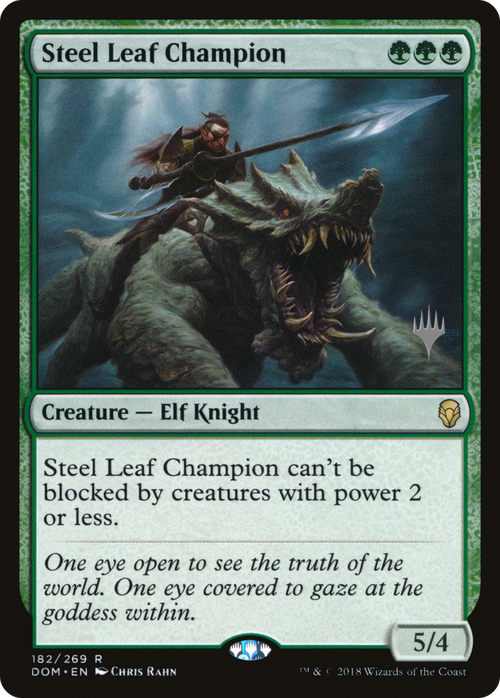 Steel Leaf Champion (PPM20-182P) - Dominaria Promos Foil
