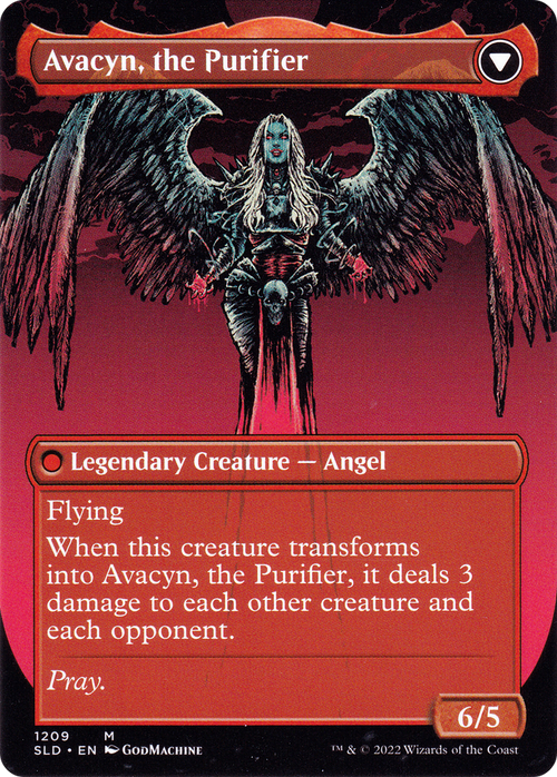 Archangel Avacyn (Display Commander) - Thick Stock (SLD-1209) - Secret Lair Drop