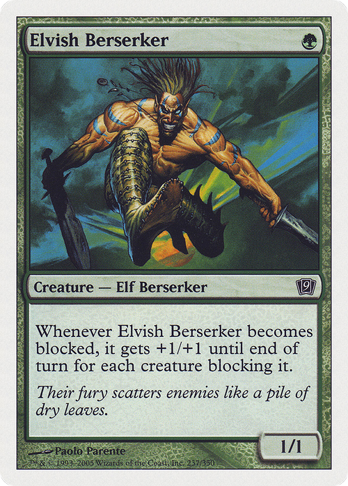 Elvish Berserker (9ED-237) - 9th Edition Foil