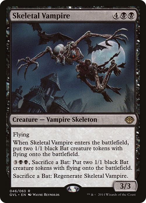 Skeletal Vampire (DD3-046) - Duel Decks Anthology: Garruk vs. Liliana