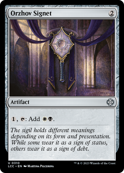 Orzhov Signet (LCC-310) - The Lost Caverns of Ixalan Commander