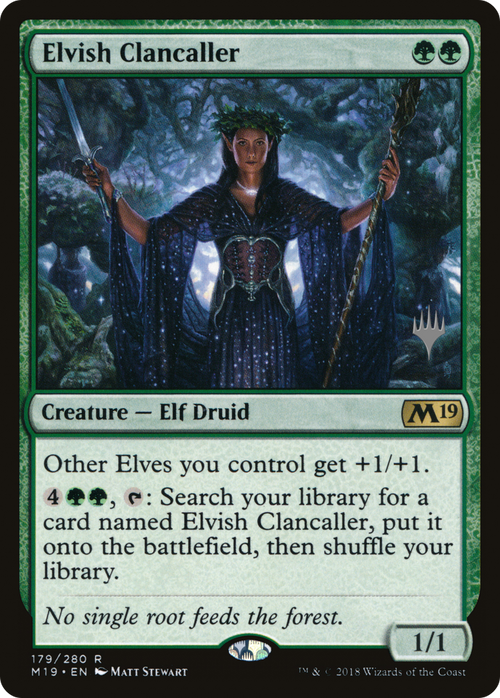 Elvish Clancaller (PPM20-179P) - Core Set 2019 Promos Foil