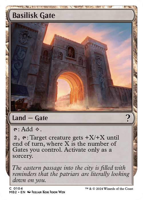 Basilisk Gate (White Border) (MB2-104) - Mystery Booster 2