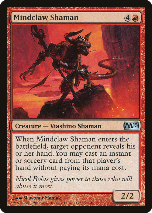 Mindclaw Shaman (M13-142) - Magic 2013 Foil