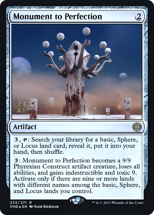 Monument to Perfection (PRE-233) - Phyrexia: All Will Be One Promos Foil