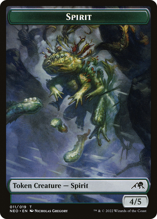 Spirit Token (011) (NEO-011) - Kamigawa: Neon Dynasty Tokens