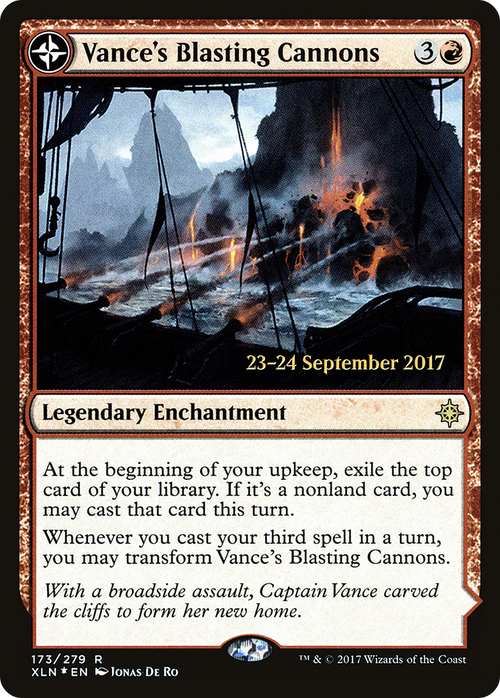 Vance's Blasting Cannons (PRE-173S) - Ixalan Promos: (compasslanddfc) Foil