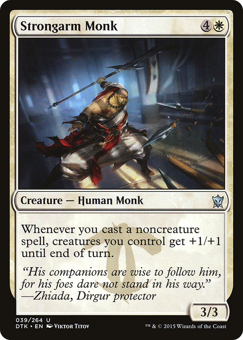 Strongarm Monk (DTK-039) - Dragons of Tarkir Foil