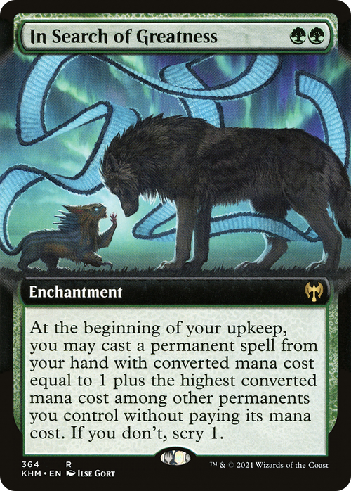 In Search of Greatness (Extended Art) (KHM-364) - Kaldheim: (Extended Art) Foil