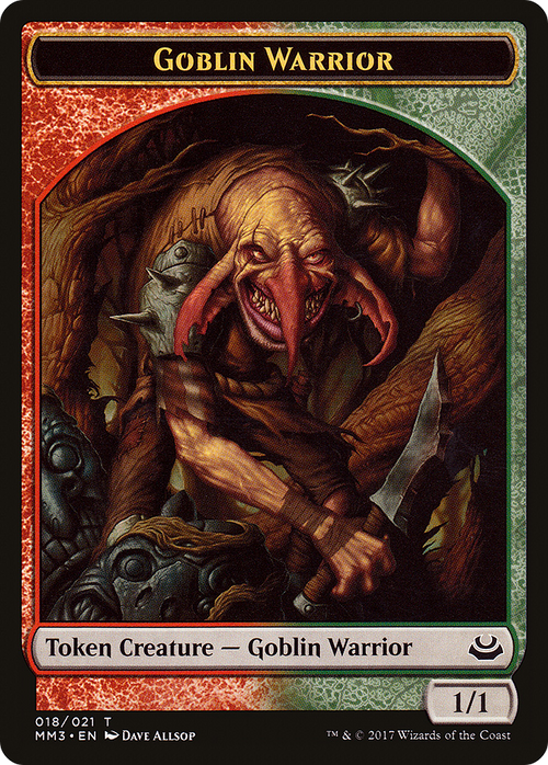 Goblin Warrior Token (MM3-018) - Modern Masters 2017 Tokens
