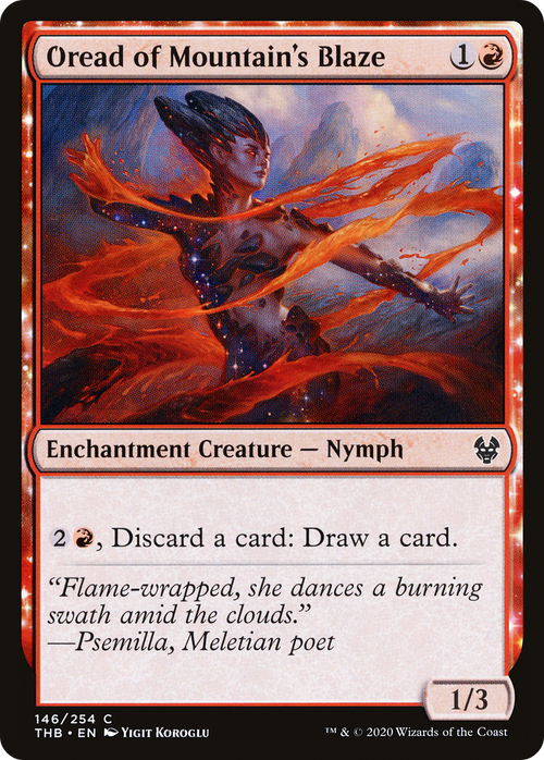 Oread of Mountain's Blaze (THB-146) - Theros Beyond Death: (enchantment) Foil
