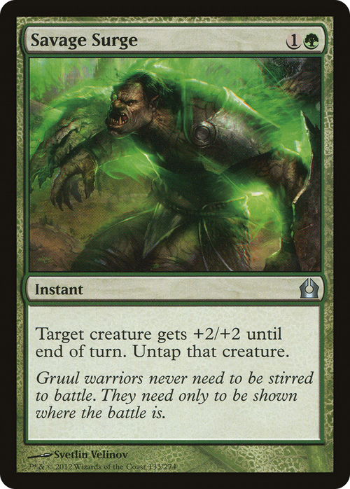 Savage Surge (RTR-133) - Return to Ravnica Foil