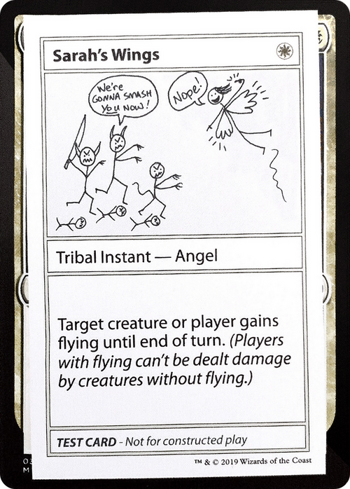 Sarah's Wings (No PW Symbol) (CMB1-011) - Mystery Booster Playtest Cards 2021