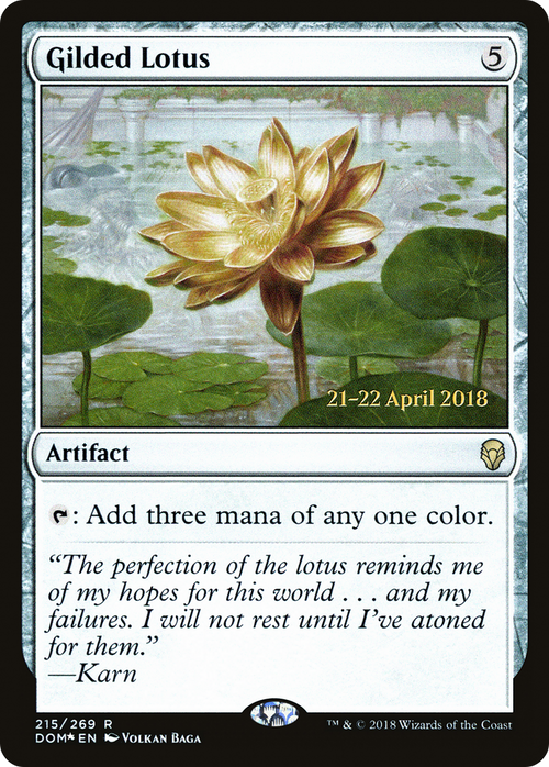 Gilded Lotus (PRE-215S) - Dominaria Promos Foil