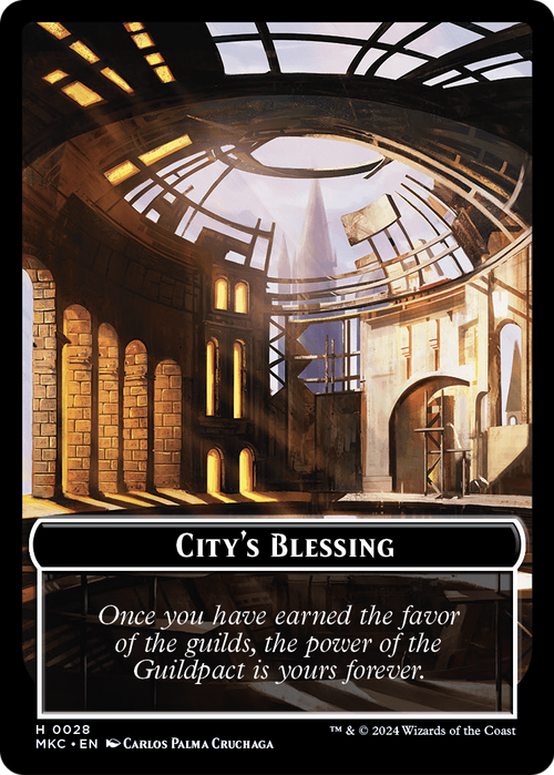 City's Blessing (TMKC-028) - Murders at Karlov Manor Commander Tokens Foil