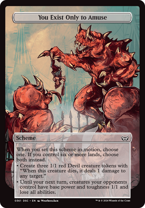 You Exist Only to Amuse (Full Art) (A:DSC-361) - Duskmourn: House of Horror Commander