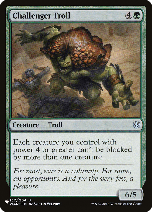 Challenger Troll (LIST-WAR-157) - The List