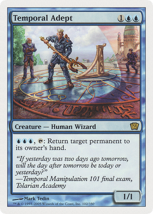 Temporal Adept (9ED-102) - 9th Edition Foil