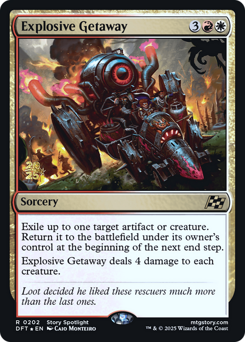 Explosive Getaway (PRE-202S) - Prerelease Cards Foil