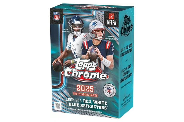 2025 Topps Chrome NFL Football Blaster Box