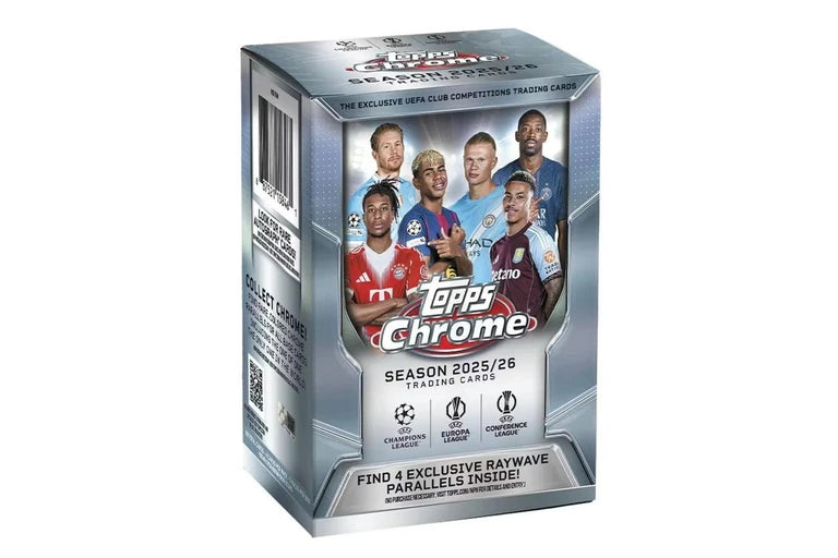 Topps 2025/26 Chrome UEFA Club Competitions Soccer Blaster Box