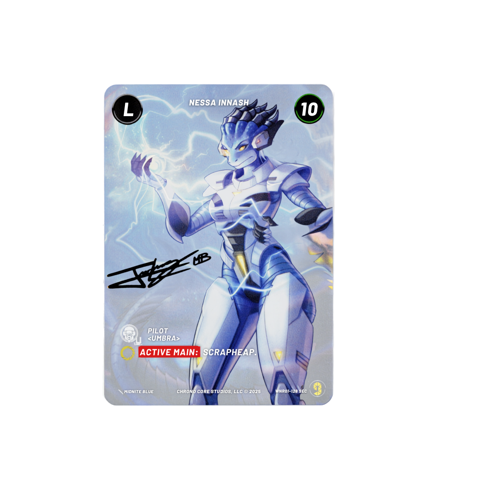 Chrono Core - Nessa Innash - WNR01-128 - Secret Rare - Artist Signature