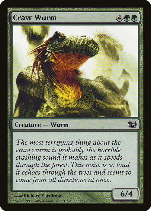 Craw Wurm (9ED-233) - 9th Edition Foil
