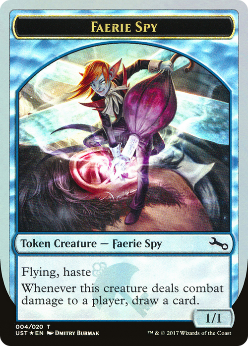 Faerie Spy Token (UST-004) - Unstable Tokens Foil