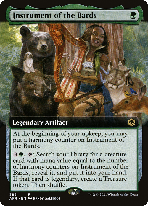 Instrument of the Bards (Extended Art) (AFR-385) - Adventures in the Forgotten Realms: (Extended Art)
